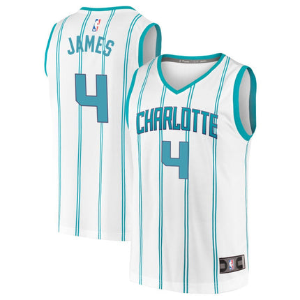 Sion James Charlotte Hornets 2025 Association Edition Fast Break Jersey - White