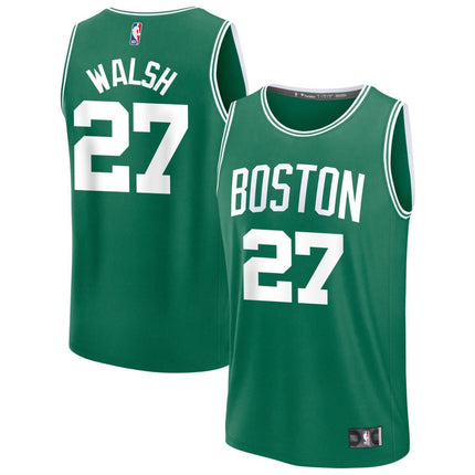 Jordan Walsh Boston Celtics 2025 Icon Edition Fast Break Jersey - Kelly Green