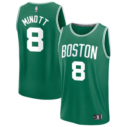 Josh Minott Boston Celtics 2025 Icon Edition Fast Break Jersey - Kelly Green