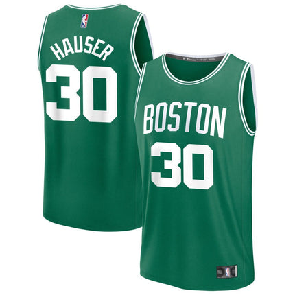 Sam Hauser Boston Celtics 2025 Icon Edition Fast Break Jersey - Kelly Green