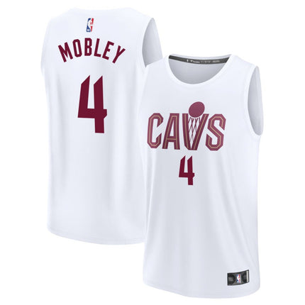 Evan Mobley Cleveland Cavaliers 2025 Association Edition Fast Break Jersey - White