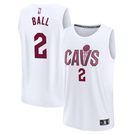 Lonzo Ball Cleveland Cavaliers 2025 Association Edition Fast Break Jersey - White