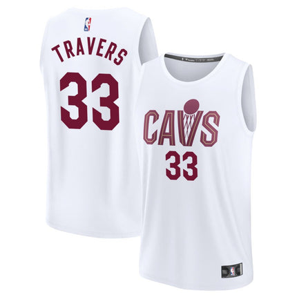 Luke Travers Cleveland Cavaliers 2025 Association Edition Fast Break Jersey - White