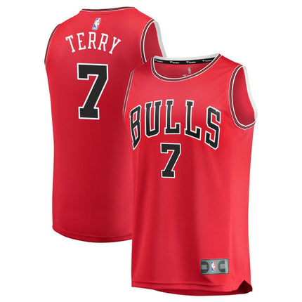 Dalen Terry Chicago Bulls 2025 Icon Edition Fast Break Jersey - Red
