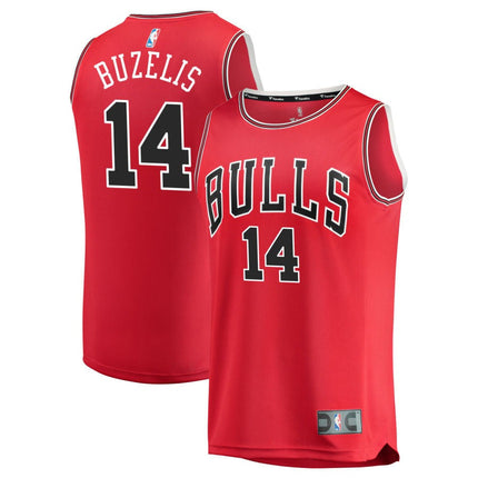 Matas Buzelis Chicago Bulls 2025 Icon Edition Fast Break Jersey - Red
