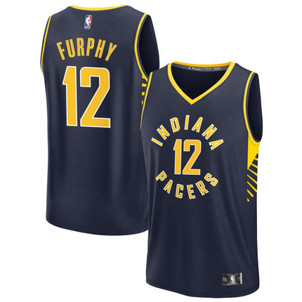 Johnny Furphy Indiana Pacers 2025 Icon Edition Fast Break Jersey - Navy