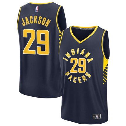 Quenton Jackson Indiana Pacers 2025 Icon Edition Fast Break Jersey - Navy