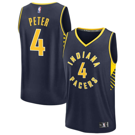 Taelon Peter Indiana Pacers 2025 Icon Edition Fast Break Jersey - Navy
