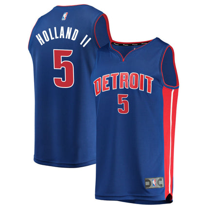 Ronald Holland II Detroit Pistons 2025 Icon Edition Fast Break Jersey - Blue
