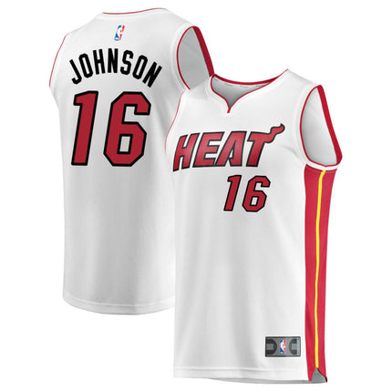 Keshad Johnson Miami Heat 2025 Association Edition Fast Break Jersey - White