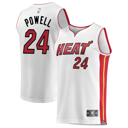 Norman Powell Miami Heat 2025 Association Edition Fast Break Jersey - White
