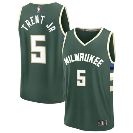 Gary Trent Jr Milwaukee Bucks 2025 Icon Edition Fast Break Jersey - Green