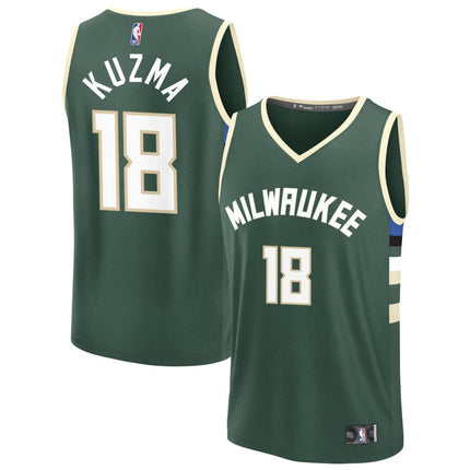 Kyle Kuzma Milwaukee Bucks 2025 Icon Edition Fast Break Jersey - Green