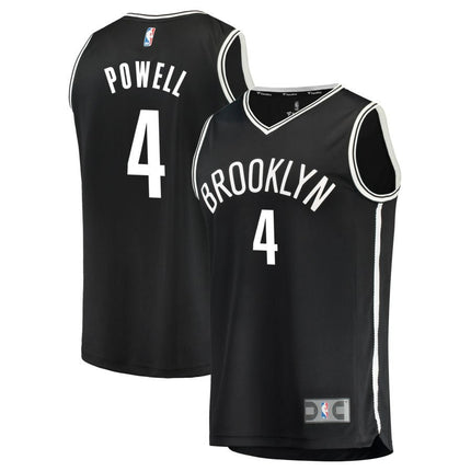 Drake Powell Brooklyn Nets 2025 Icon Edition Fast Break Jersey - Black