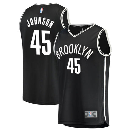 Keon Johnson Brooklyn Nets 2025 Icon Edition Fast Break Jersey - Black