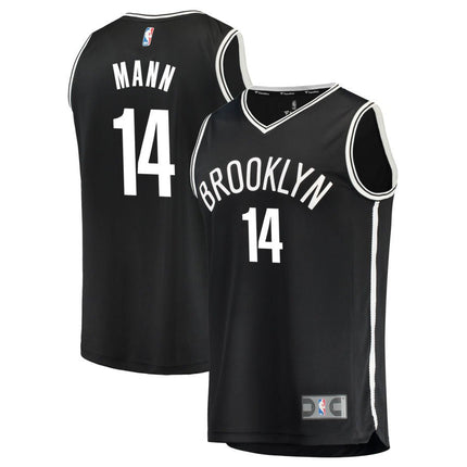 Terance Mann Brooklyn Nets 2025 Icon Edition Fast Break Jersey - Black