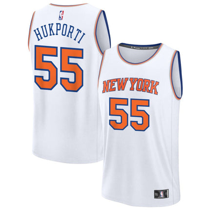 Ariel Hukporti New York Knicks 2025 Association Edition Fast Break Jersey - White