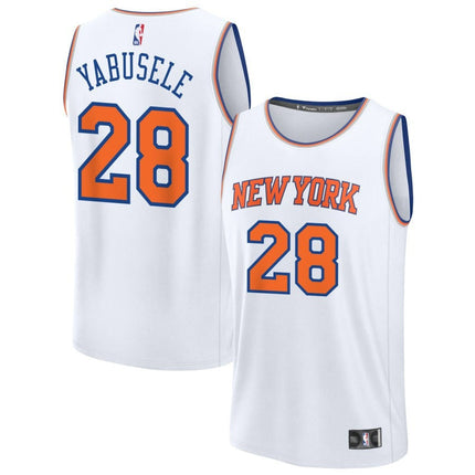 Guerschon Yabusele New York Knicks 2025 Association Edition Fast Break Jersey - White