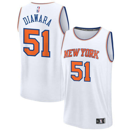 Mohamed Diawara New York Knicks 2025 Association Edition Fast Break Jersey - White