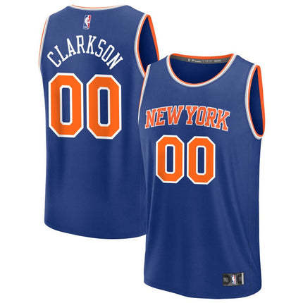 Jordan Clarkson New York Knicks 2025 Icon Edition Fast Break Jersey - Blue