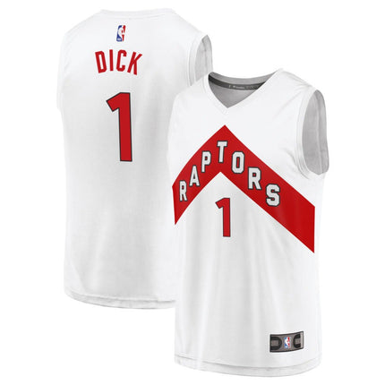 Gradey Dick Toronto Raptors 2025 Association Edition Fast Break Jersey - White