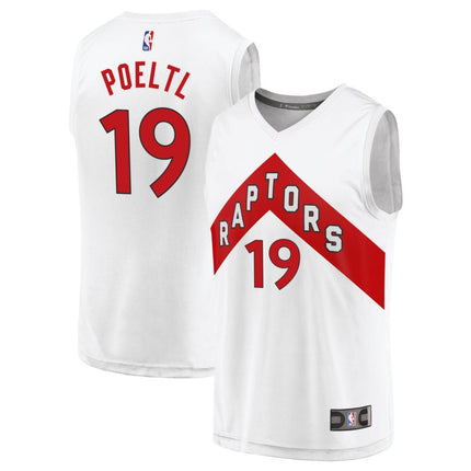 Jakob Poeltl Toronto Raptors 2025 Association Edition Fast Break Jersey - White