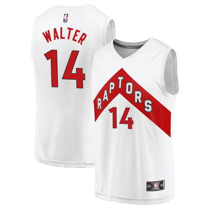 Ja'Kobe Walter Toronto Raptors 2025 Association Edition Fast Break Jersey - White