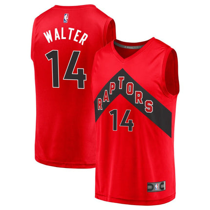 Ja'Kobe Walter Toronto Raptors 2025 Icon Edition Fast Break Jersey - Red
