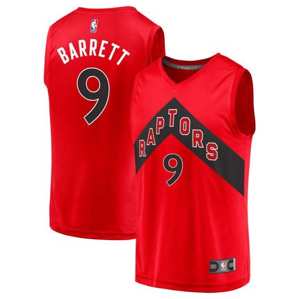 RJ Barrett Toronto Raptors 2025 Icon Edition Fast Break Jersey - Red