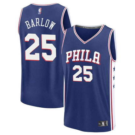 Dominick Barlow Philadelphia 76ers 2025 Icon Edition Fast Break Jersey - Blue