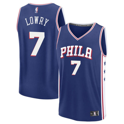 Kyle Lowry Philadelphia 76ers 2025 Icon Edition Fast Break Jersey - Blue