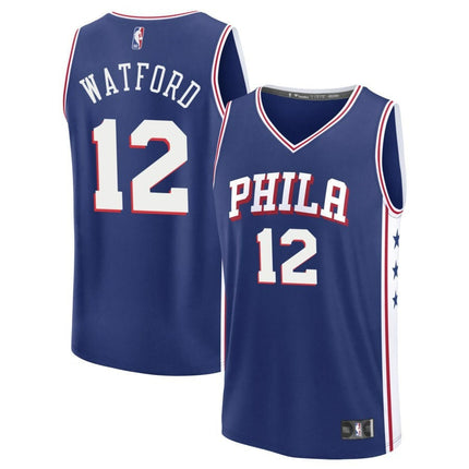 Trendon Watford Philadelphia 76ers 2025 Icon Edition Fast Break Jersey - Blue
