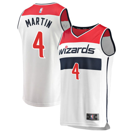 Jaylen Martin Washington Wizards 2025 Association Edition Fast Break Jersey - White