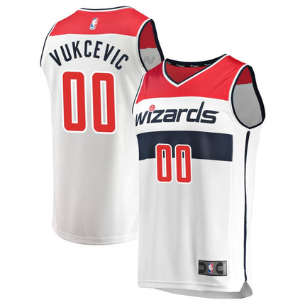 Tristan Vukcevic Washington Wizards 2025 Association Edition Fast Break Jersey - White