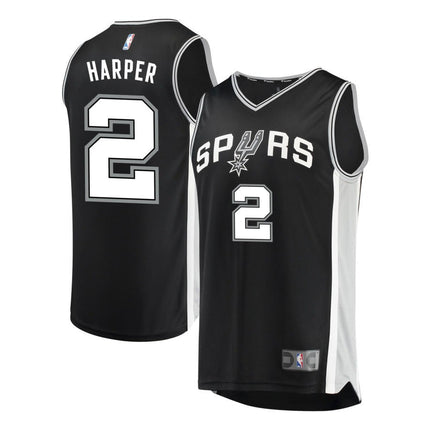 Dylan Harper San Antonio Spurs 2025 Icon Edition Fast Break Jersey - Black