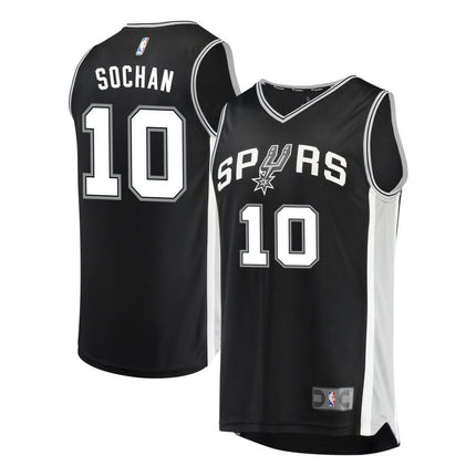 Jeremy Sochan San Antonio Spurs 2025 Icon Edition Fast Break Jersey - Black