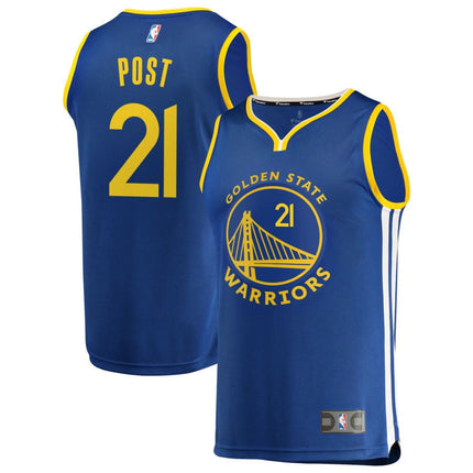 Quinten Post Golden State Warriors 2025 Icon Edition Fast Break Jersey - Royal