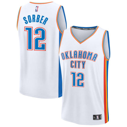 Thomas Sorber Oklahoma City Thunder 2025 Association Edition Fast Break Jersey - White