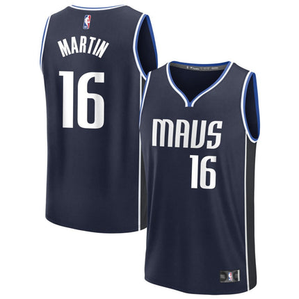 Caleb Martin Dallas Mavericks 2025 Statement Edition Fast Break Jersey - Navy