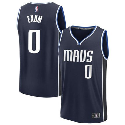 Dante Exum Dallas Mavericks 2025 Statement Edition Fast Break Jersey - Navy