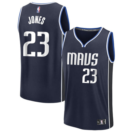Kai Jones Dallas Mavericks 2025 Statement Edition Fast Break Jersey - Navy