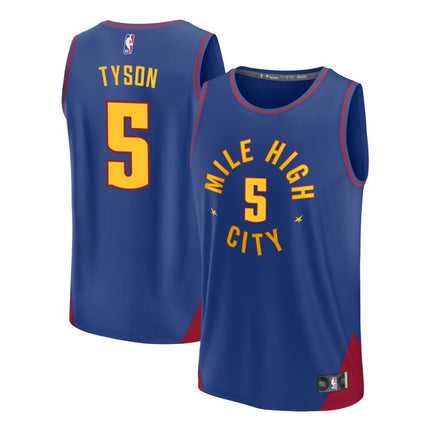 Hunter Tyson Denver Nuggets 2025 Statement Edition Fast Break Jersey - Blue
