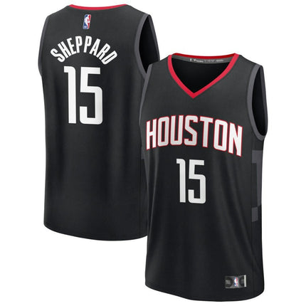 Reed Sheppard Houston Rockets 2025 Statement Edition Fast Break Jersey - Black