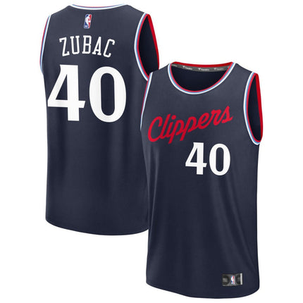 Ivica Zubac LA Clippers 2025 Icon Edition Fast Break Jersey - Navy