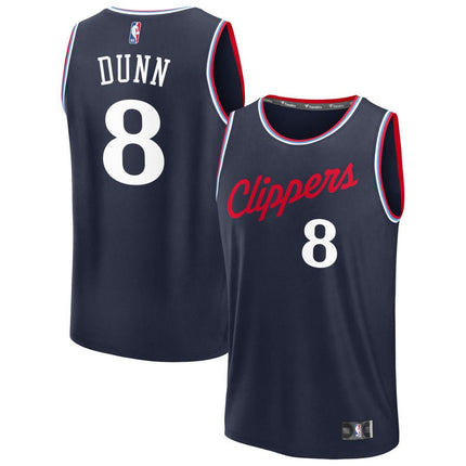 Kris Dunn LA Clippers 2025 Icon Edition Fast Break Jersey - Navy