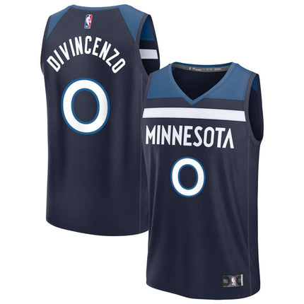 Donte DiVincenzo Minnesota Timberwolves 2025 Icon Edition Fastbreak Jersey - Navy