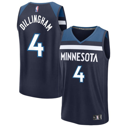 Rob Dillingham Minnesota Timberwolves 2025 Icon Edition Fastbreak Jersey - Navy