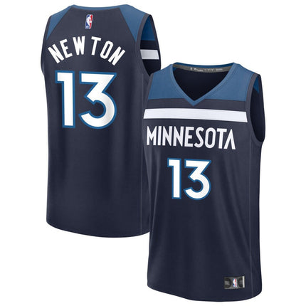 Tristen Newton Minnesota Timberwolves 2025 Icon Edition Fastbreak Jersey - Navy