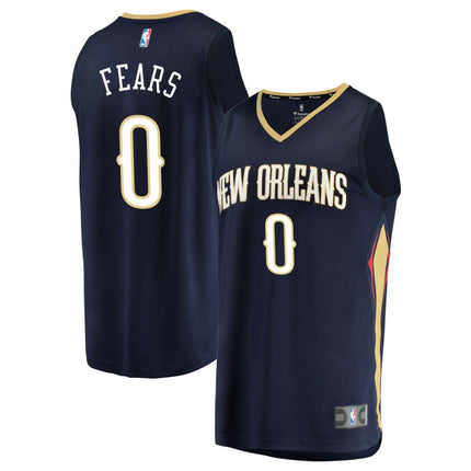 Jeremiah Fears New Orleans Pelicans 2025 Icon Edition Fast Break Jersey - Navy
