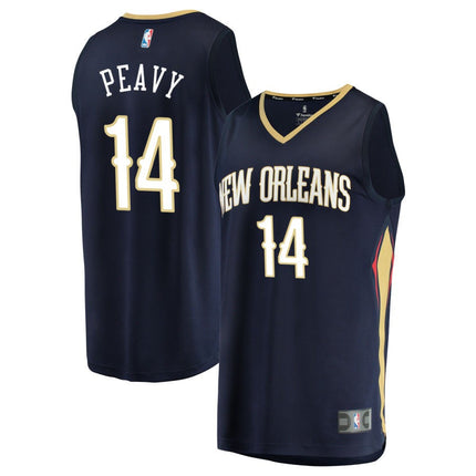 Micah Peavy New Orleans Pelicans 2025 Icon Edition Fast Break Jersey - Navy